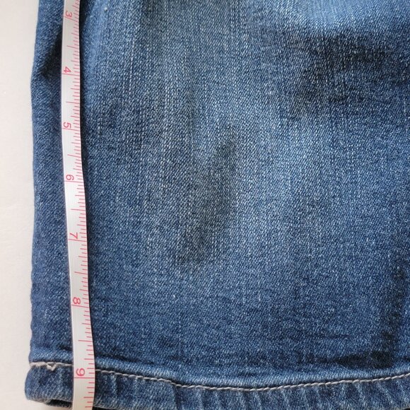 Seven7 Bermuda Shorts Stretch Denim Zip Button Closure Medium Wash Blue Size 6 - Picture 13 of 15